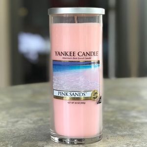 Yankee Candle Pink Sands 20 oz Pillar, New